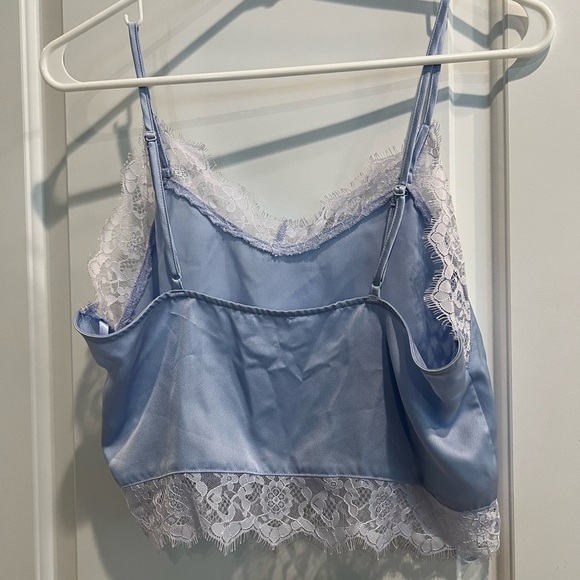 Super down Elegant Blue Lace Camisole M - Picture 4 of 4